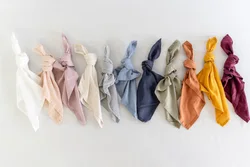 Шикарные свадебные салфетки, декоративные салфетки для праздника, салфетки с камнями, потертые пыльные синие салфетки