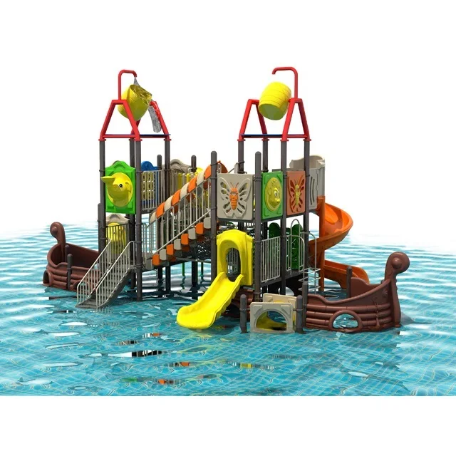 Aqua Park Amusement Playground Pool games spray splash slip toys Equipment Kids Water Park Slides