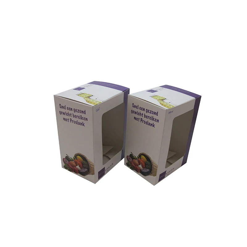 Personalized Custom Cardboard Euro paper packaging craft Kraft box with window