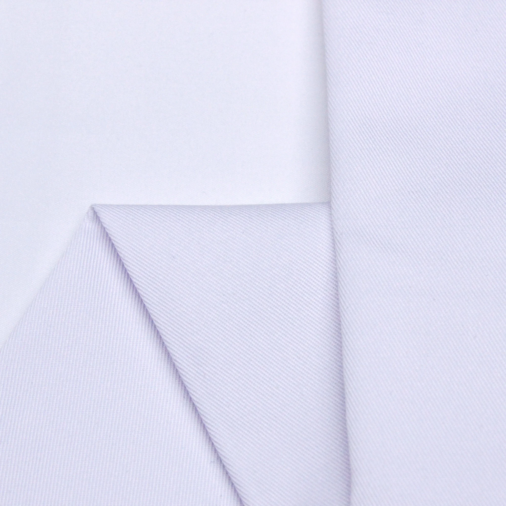 TR Viscose Polyester Workwear Fabric 80 Polyester 20 Viscose 140GSM Spandex 3% Plain Fabric Bleaching for Uniform