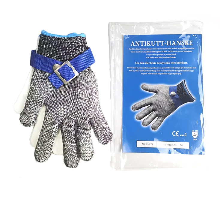 Metal Mesh Cut F Level 9 Cut-protection 316L Stainless Steel Anti Cut Gloves Butcher Kitchen Work