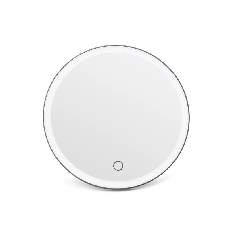 Suction cup Luxury Wall Mirrors Magnetic Round Wall Mirror With LED Light Bathroom Mirror Wall