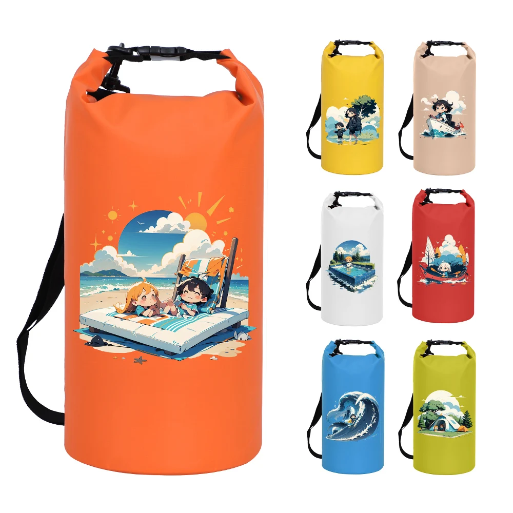 Custom Logo Water Proof  Polyester TPU 5l 10l 15l 20l Dry Bags Outdoor 500 PVC Waterproof Bag Dry Bag
