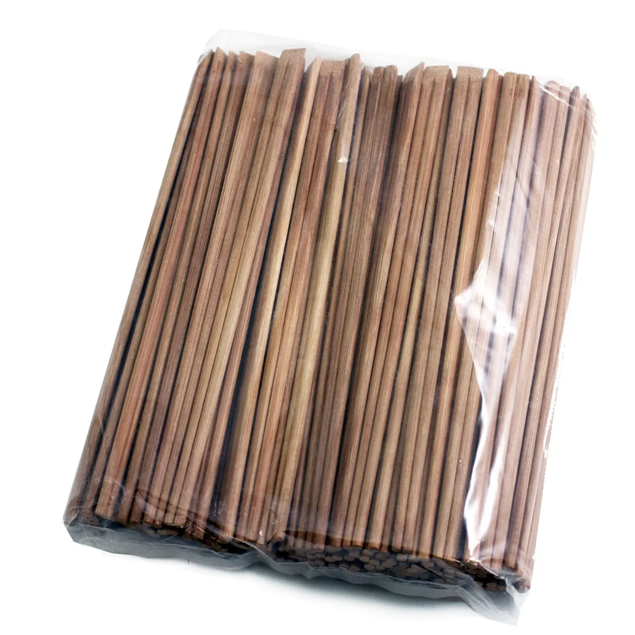 factory direct supply customized carbonized Chinese bamboo chopsticks Twin Carbonized Brown Bamboo Chopstick 24cm
