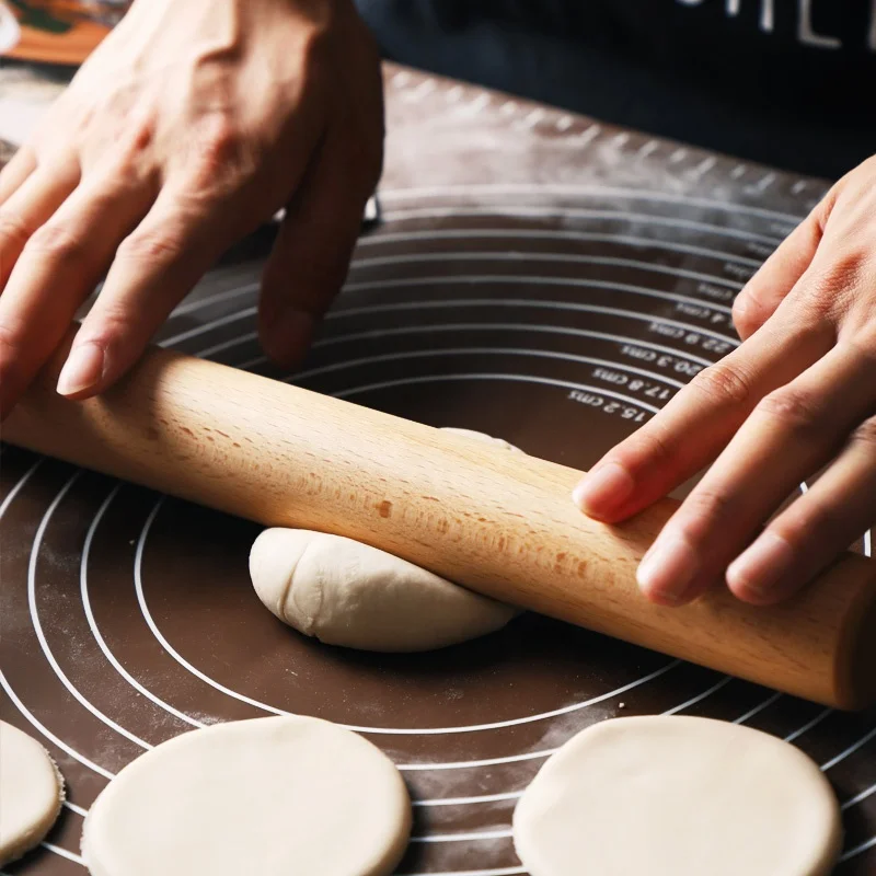 Vietnam Mini French Christmas Kid Adjustable Non Stick Embossing Wooden Fondant Rolling Pin