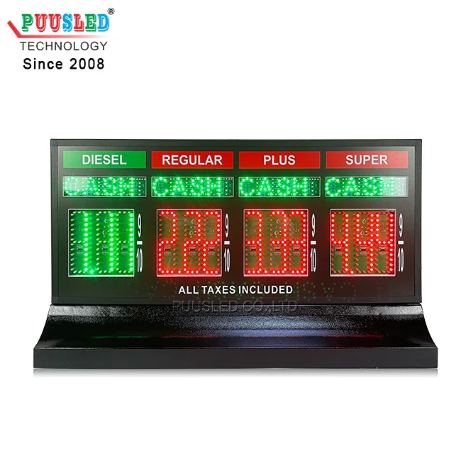 Factory Directly Provide Waterproof Gas Changer Led Pump Topper Gas Price Display Led Gas Prices Sign For Sale