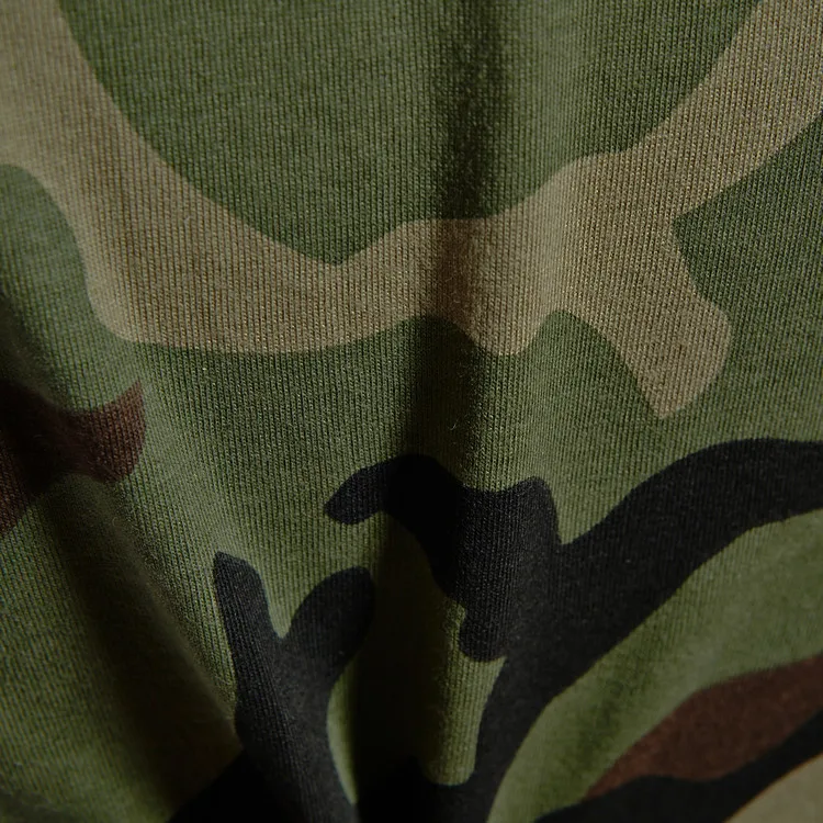 Custom 100% Cotton Breathable Camouflage T Shirt