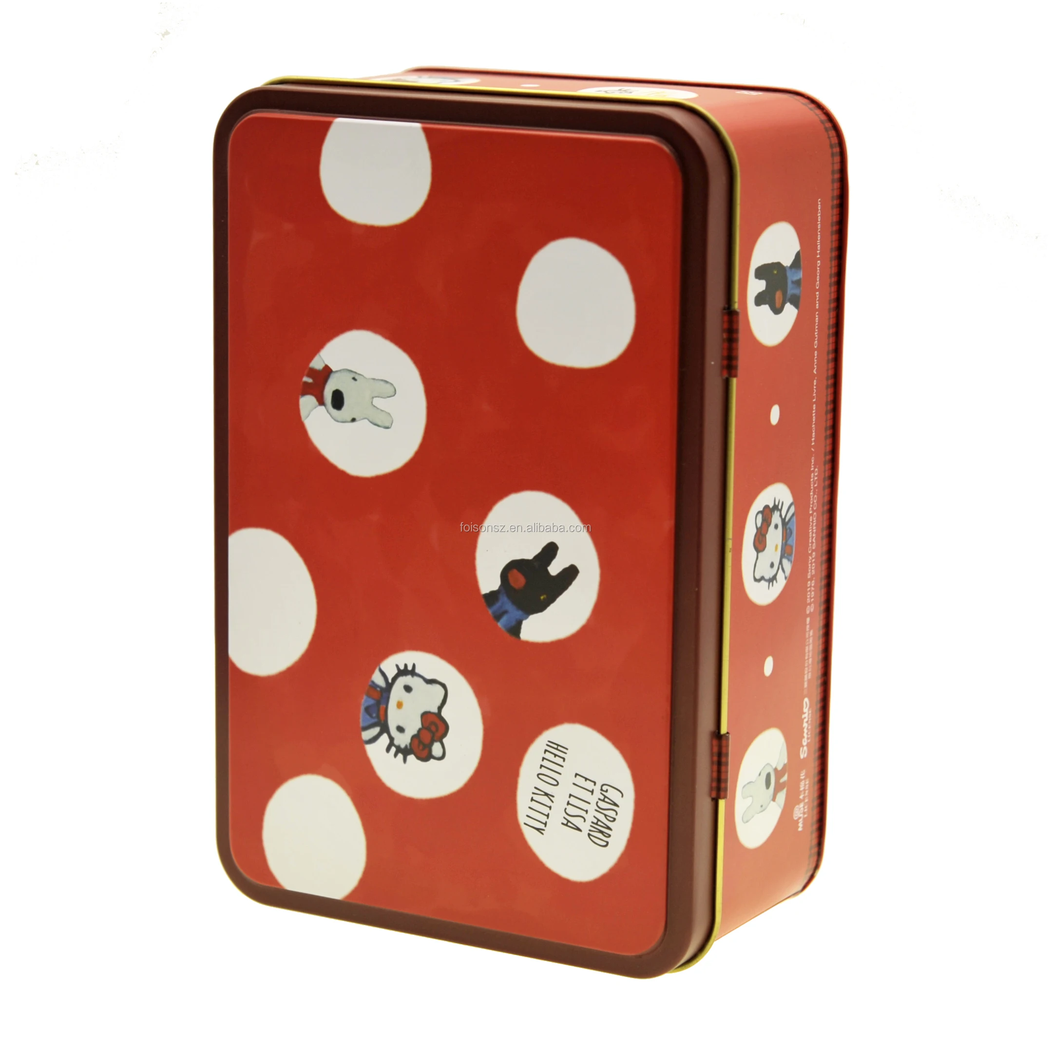 Контейнер для упаковки пищевых продуктов, Металлическая Прямоугольная форма, пустая жестяная коробка для тортов