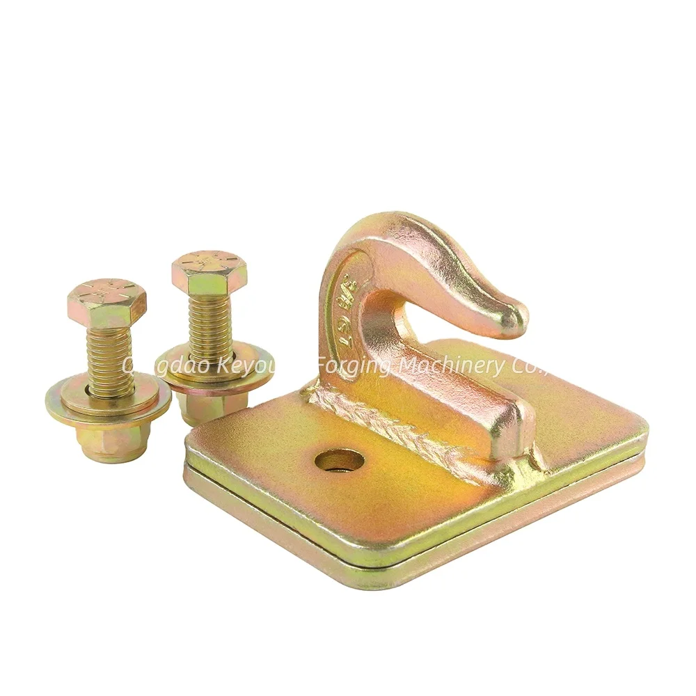 G70 Forged Steel Bolt on Grab Hook Tractor double plate  Mount with Backer Plate