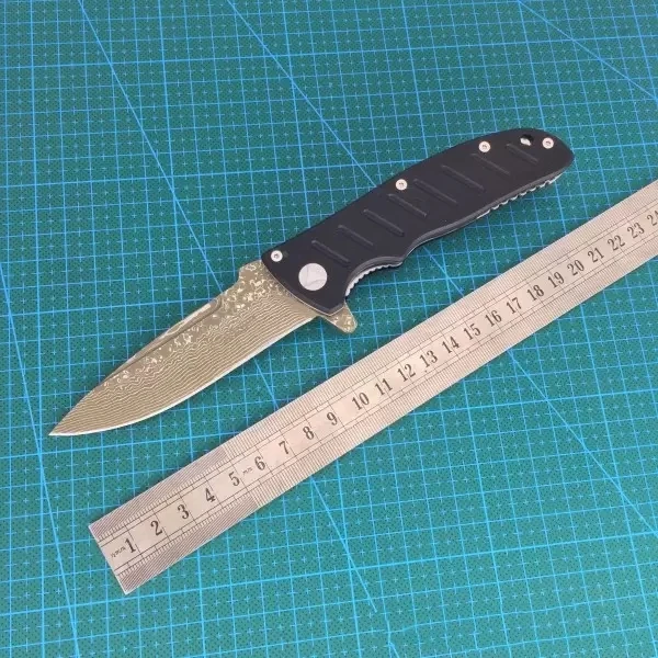 Enlan EL-01 Damascus version G10 handle Japan Damascus blade EDC Hunting Camping tool