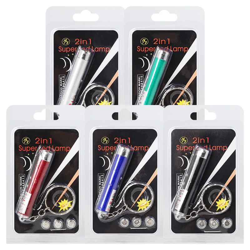 Заводская портативная красная и Синяя лазерная указка Razer приманка для кошек светодиодная электронная инфракрасная с тремя батареями