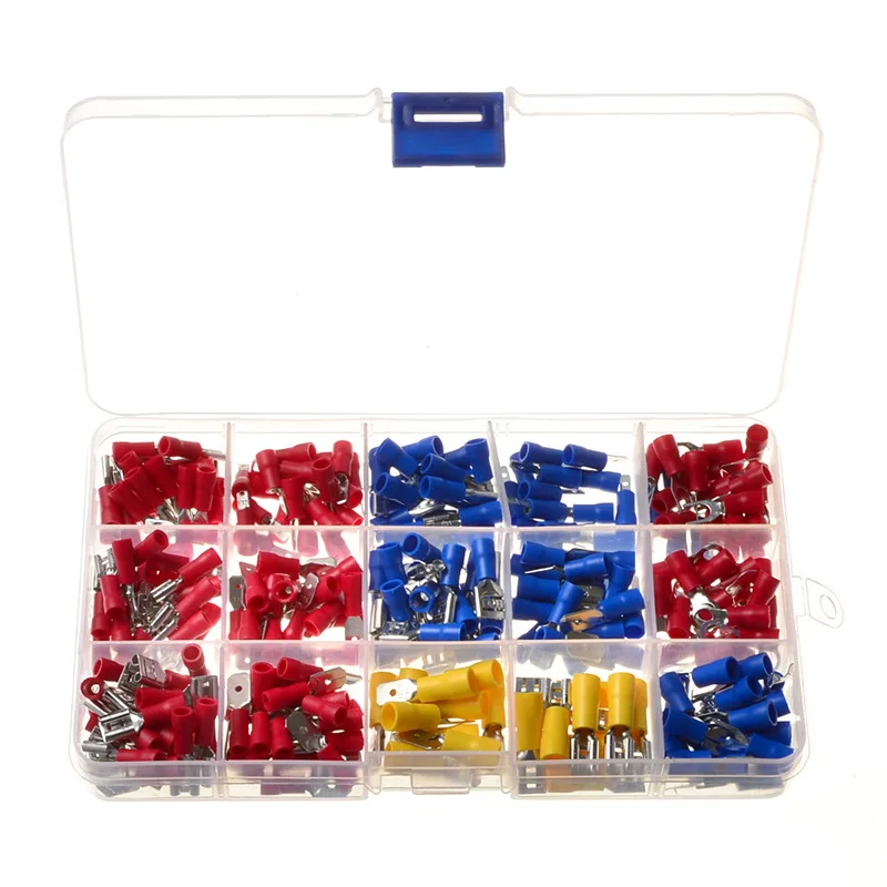 650pcs Cold Pressing Terminal Insulation Terminal Set The Insulation Material Is PVC  Contact Material Is Copper