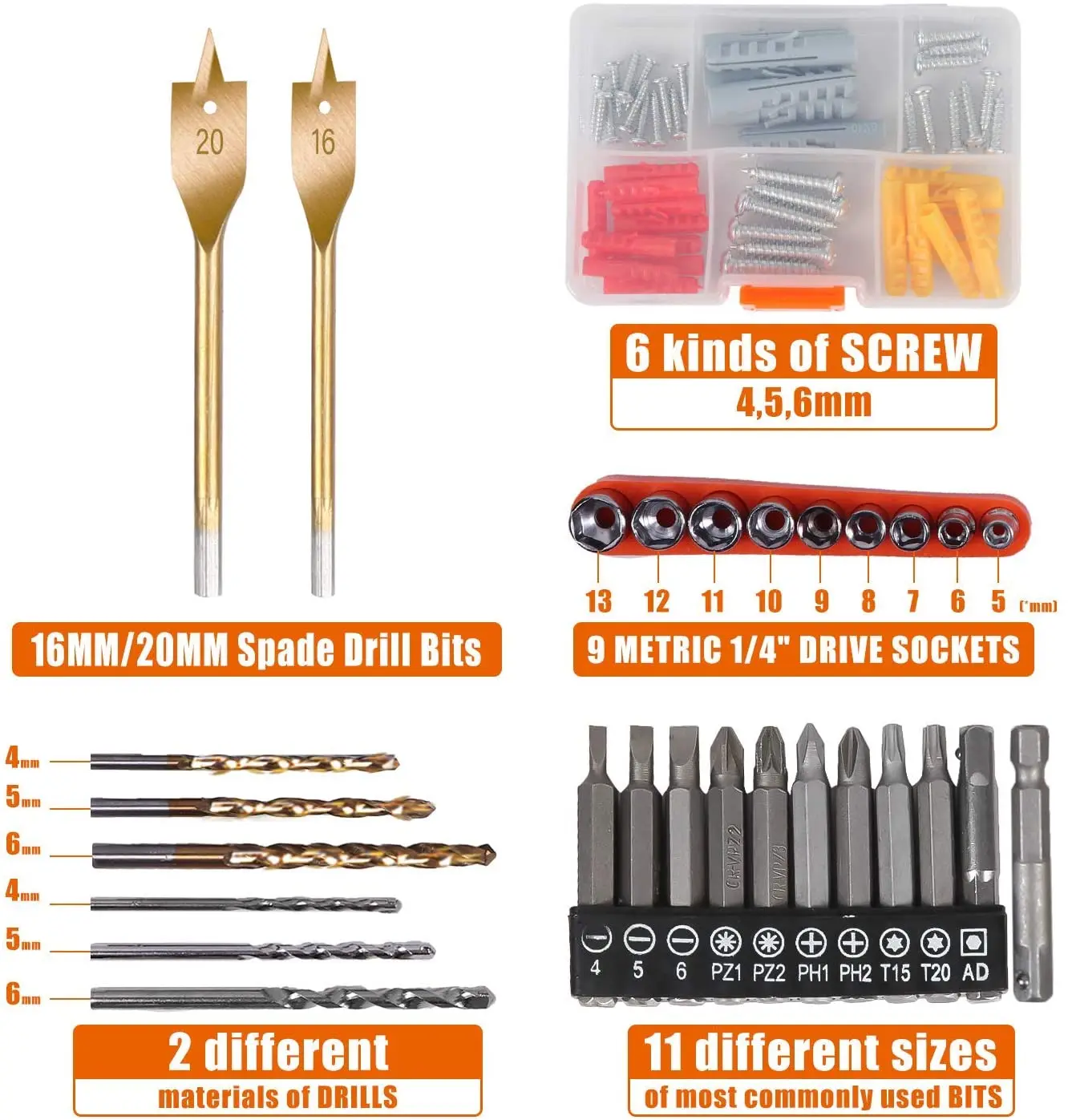 60pc 16.8V Electric Power Drill Driver & Home DIY Tool Kit Se for Household & Office Repairs. OEM ODM Supported