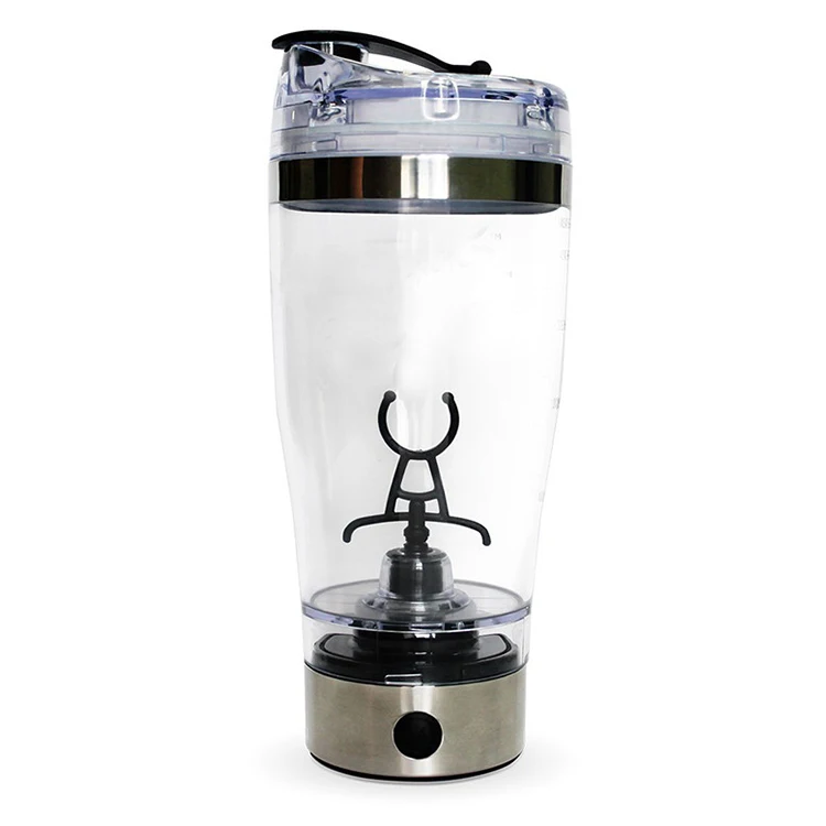 600ML Portable Movement Mixing Water Bottle Vortex Tornado PP Free Kitchen Supplies Electric Automatic Protein Shaker 600ml