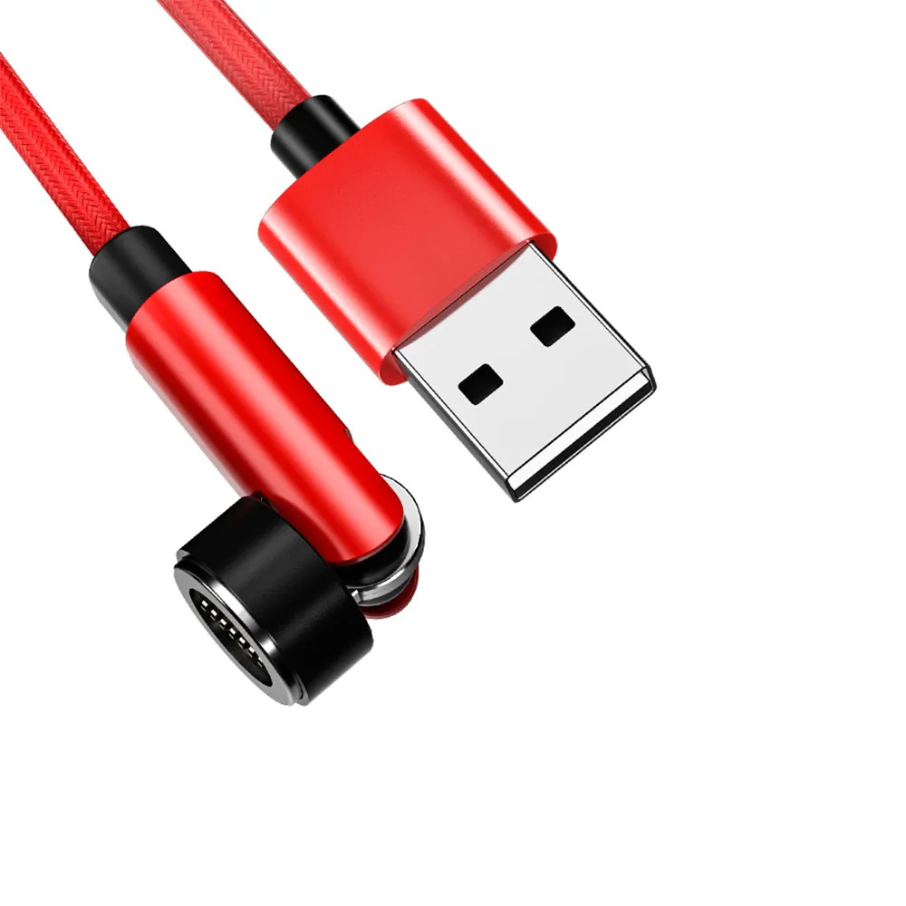 
LED Light Magnetic Data Cable 3-in-1 Round Magnetic Cable Data Transmission Cable Nylon Braided Sync Cord 