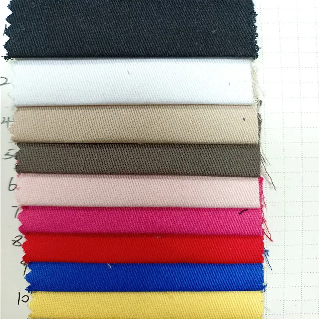 Good quality cotton spandex fabric roll woven textiles 97 cotton 3 spandex twill men pants fabric