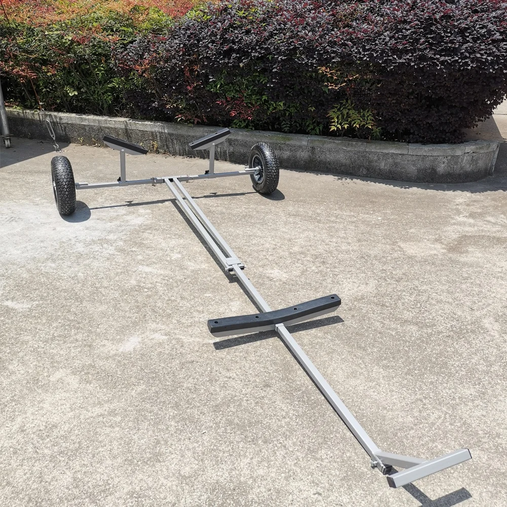 Hot Sales Foldaway Dinghy Launching  Foldable Trolley Weight Capacity 130kg Trolley Boat Transport Trailer