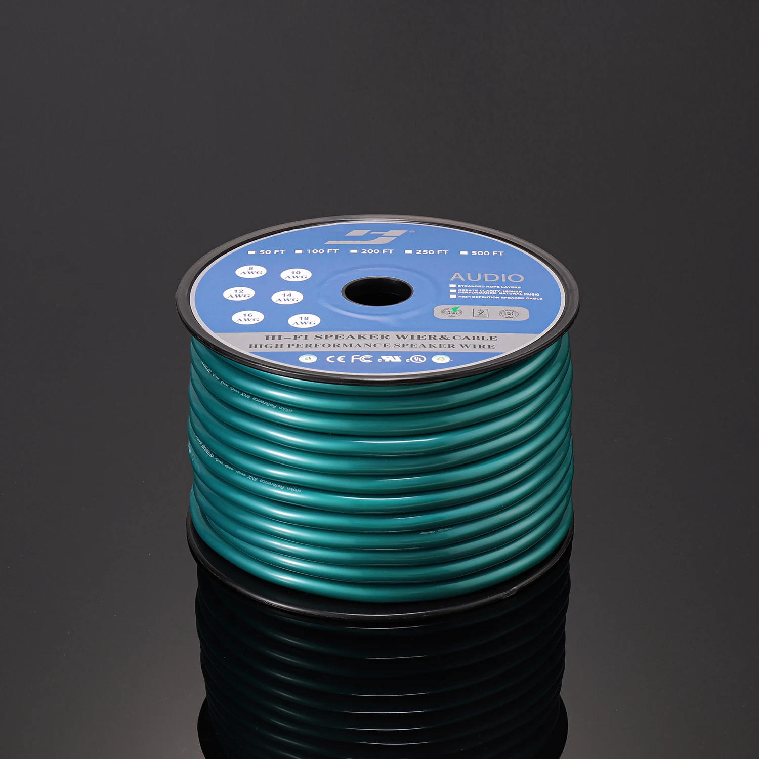 Hi-Fi Audio Speaker Cable Hi-quality 2 Core RCA Cable for music system Double Shielding 14/16/18AWG CL2 CL3 PVC Jacket