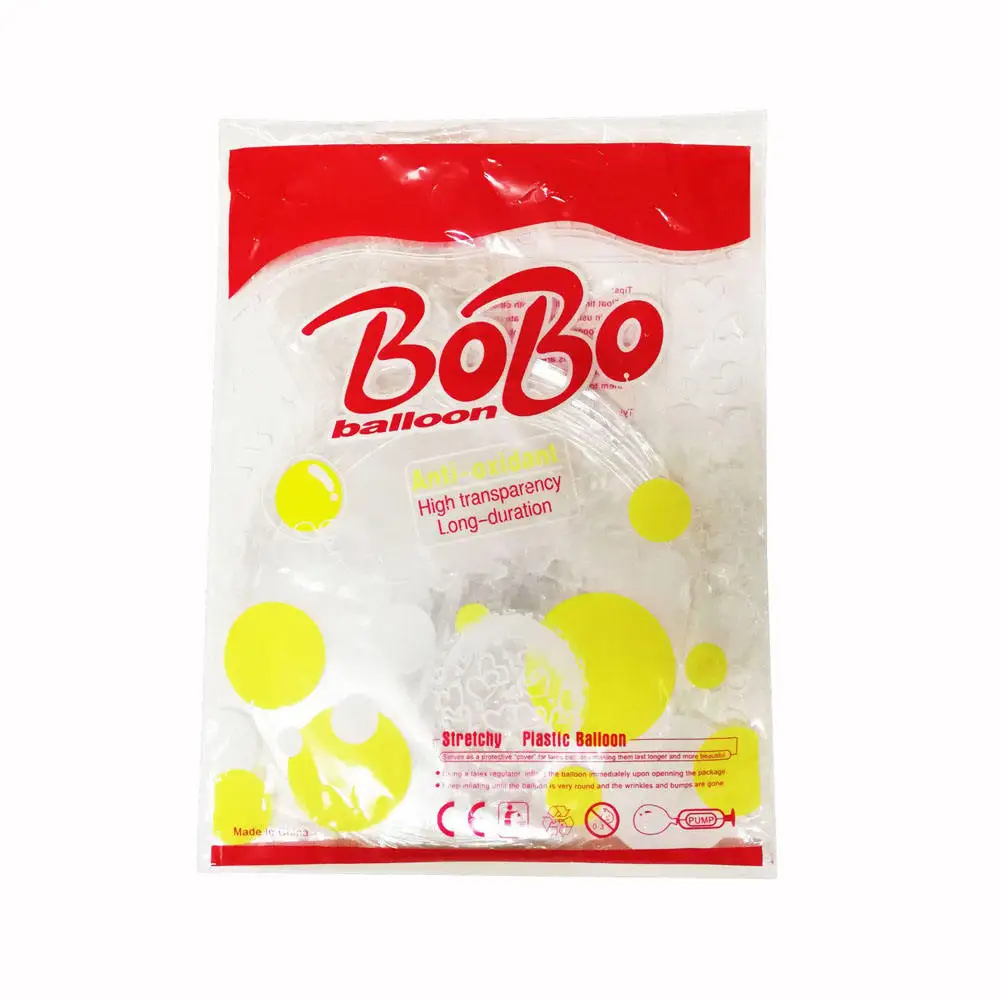 Оптовая продажа прозрачные воздушные шары Bobo 12 дюймов 18 20 24 30 32 дюйма и 36 праздничные декоративные