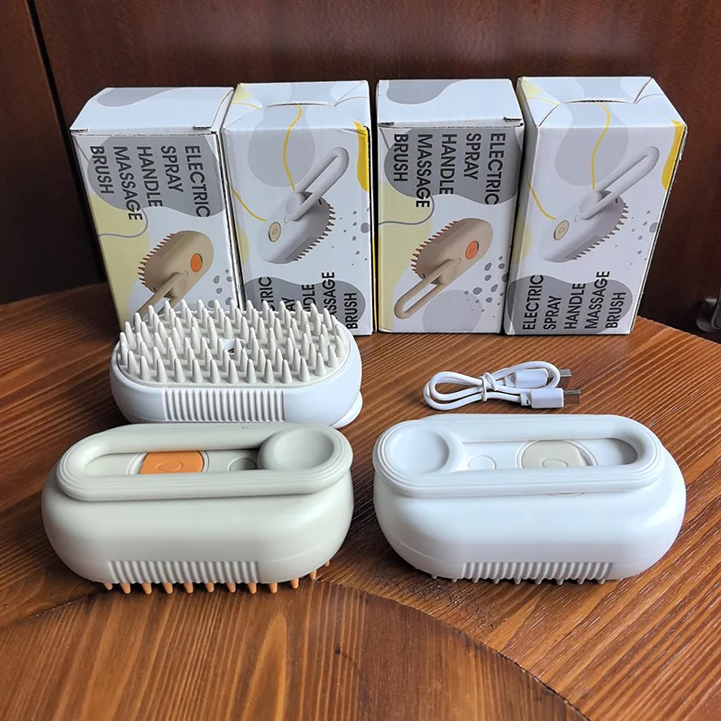 Qbellpet High Quality Pet Cat Dog Electric spray comb Styling spray massage comb for cats and dogs pet cleaning supplies