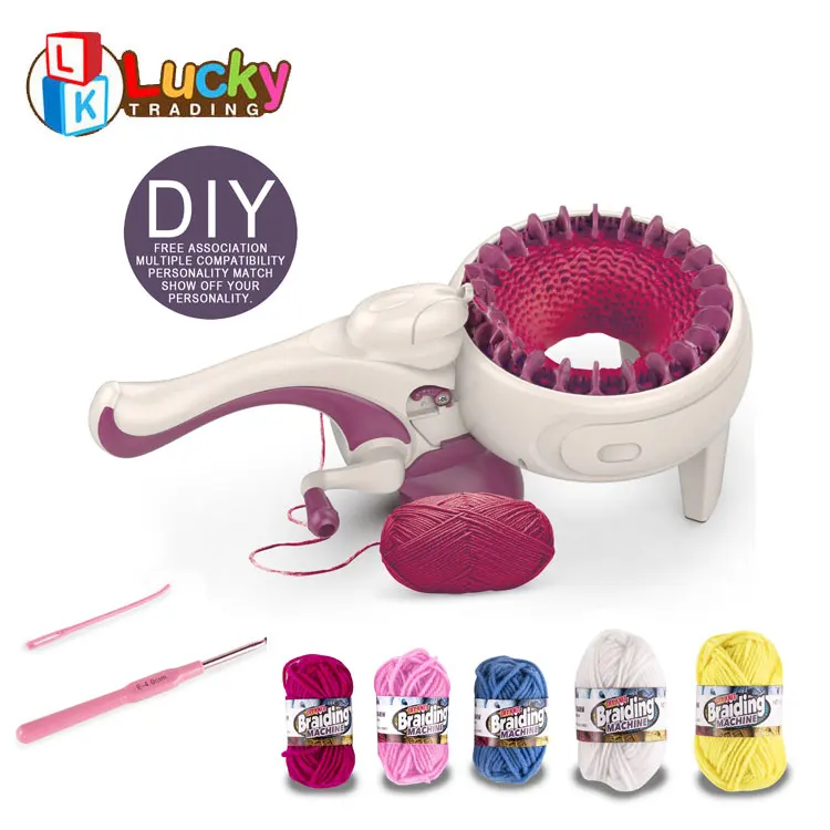 Wholesale 24 Needles Knitting Machines Hand-Operated Knitting Loom Machine for Kids and Adults