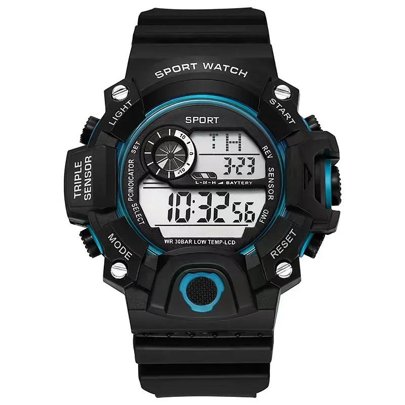 fashion branded date month white 24 hour men new golf fitness water proof hand digital watches
