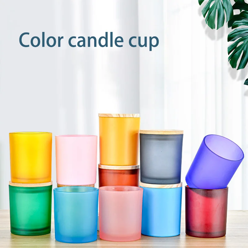 Hot sale productsWholesale Luxury glass Candle Jar household Scented Glass Aromatherapy candle
