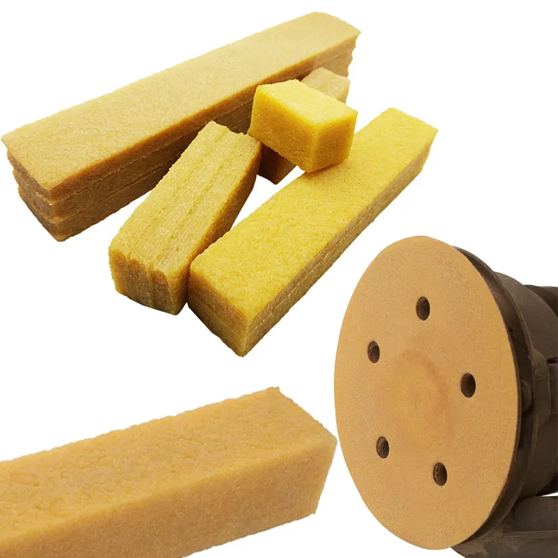 Natural Pale Crepe Abrasive Rubber Glue Cleaning Eraser Block For Sanding Belt and Skateboard