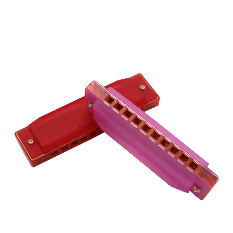 plastic harmonica 10 hole blues harmonica kids toy musical instrument harmonica