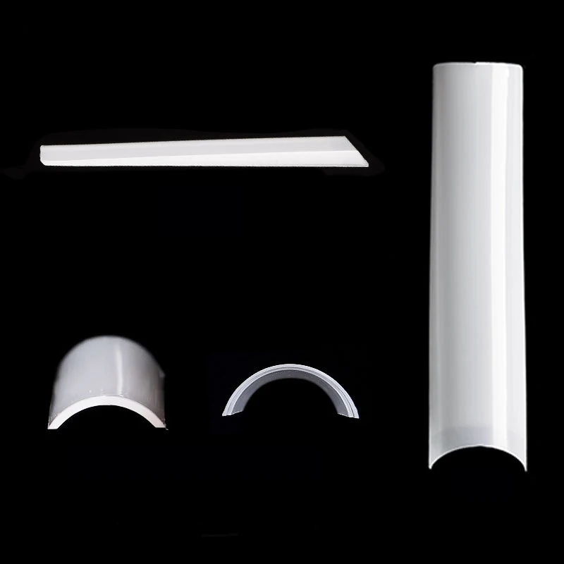 Square Tapered French XXXL No C Shape Extra Long False Nail Tips New Arrival Long Tube Half Cover Abs Nail Tips For Salon