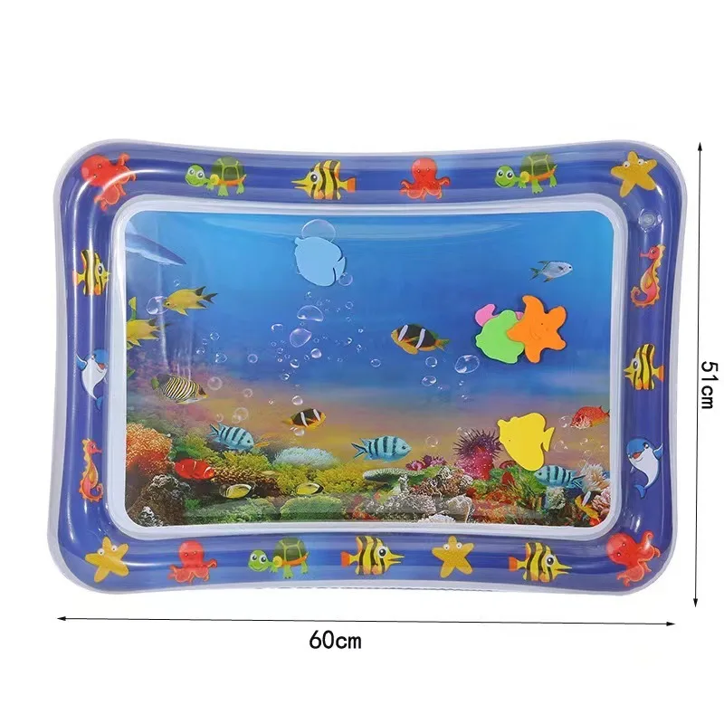 Water Mat 0-3 Years Old Baby Kids Water Play Mat Infants & Toddlers Inflatable Baby Tummy Time Premium Play Water Mat