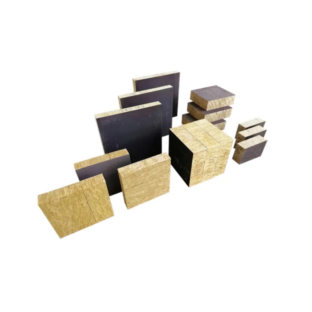 Residential Projects Construction Mineral Wool Sandwich Thermal Insulation Board rock wool mortar paper