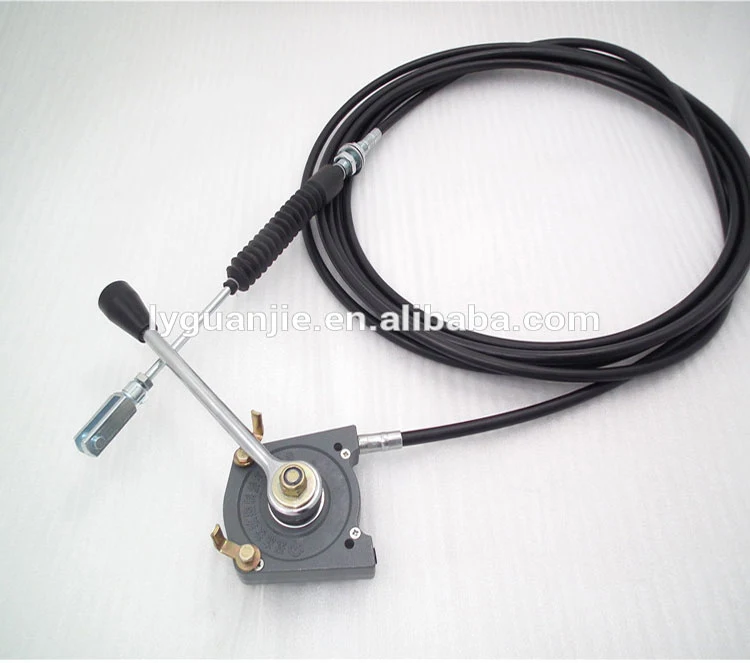 GJ1103 Throttle Accelerator Push Pull for Loader Hand Control With Cable 2.5M