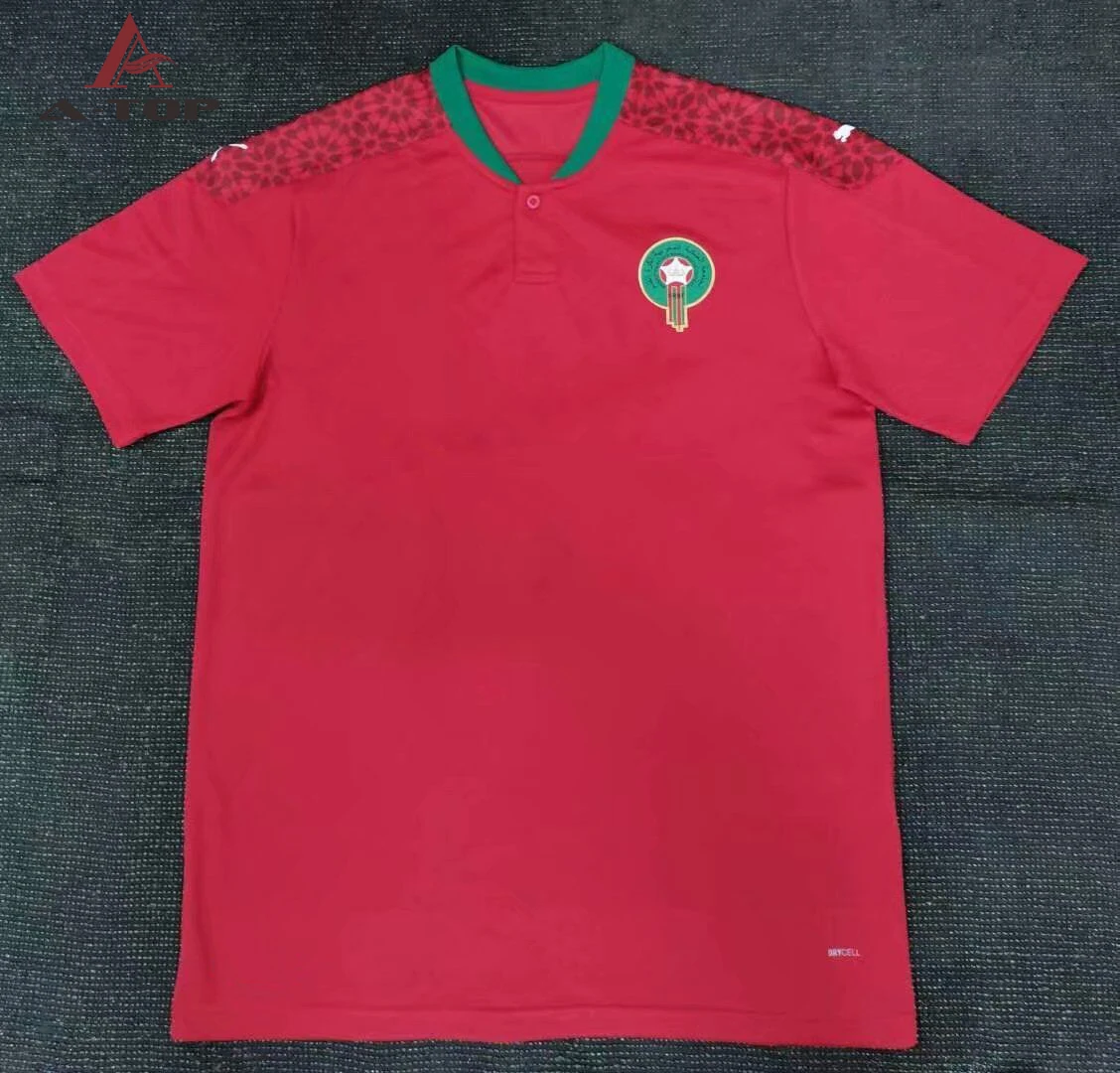 20-21 Best Thai quality club wholesale Moroc co  S-4XL soccer jersey football uniform