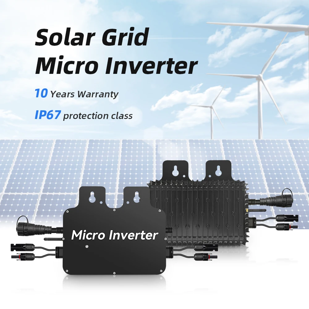 ACrevPOWER Zero Power Feed Micro Inverter PV Input Power Max 2X400 Watt Pure Sine Wave Output IP65 Waterproof Rating