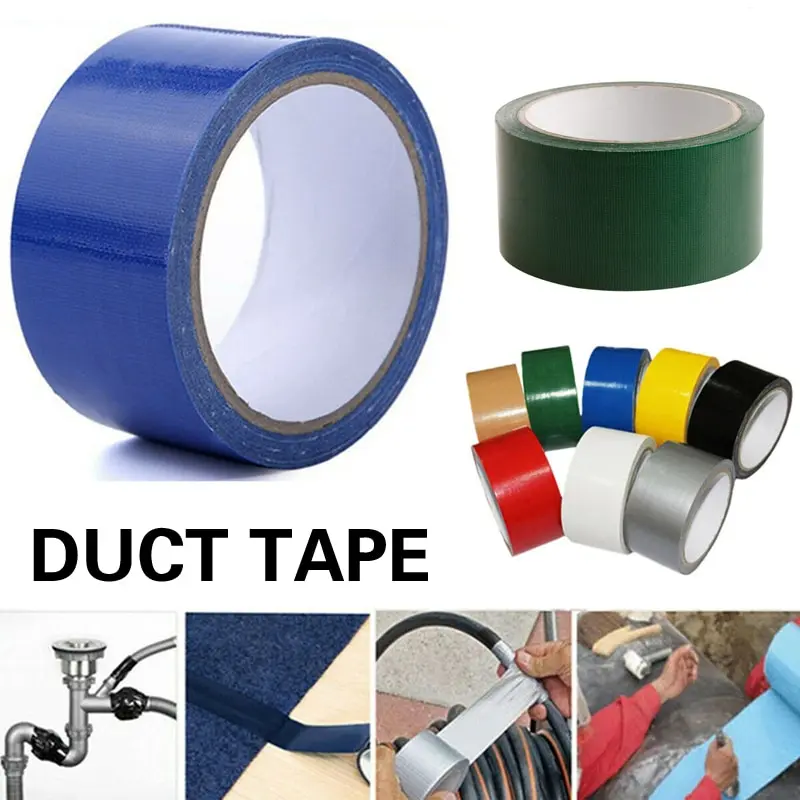 Custom Heavy-Duty Waterproof Duct Tape Colorful PVC Adhesive Hot Melt Acrylic Single-Sided Bopp Material Packed in Carton