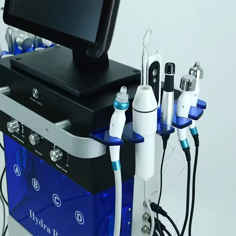 Top quality Low Price 14 in 1 Hydra Oxygen Jet Dermabrasion Hydro Aqua Peeling Beauty Face Equipment Salon Facial Machine