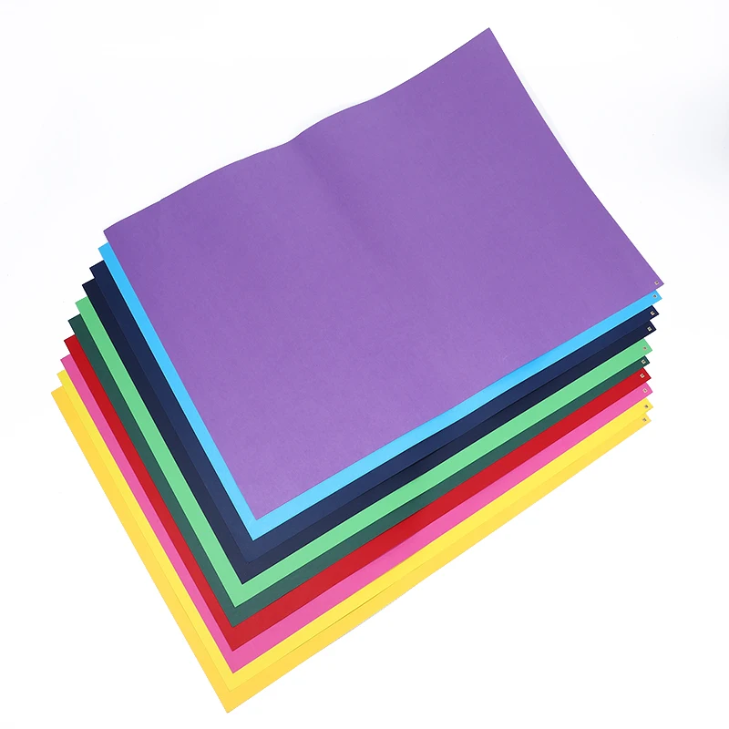 Colorful Printing Paper 180gsm School Color Papel Handmade Diy Craft Cardboard For Child