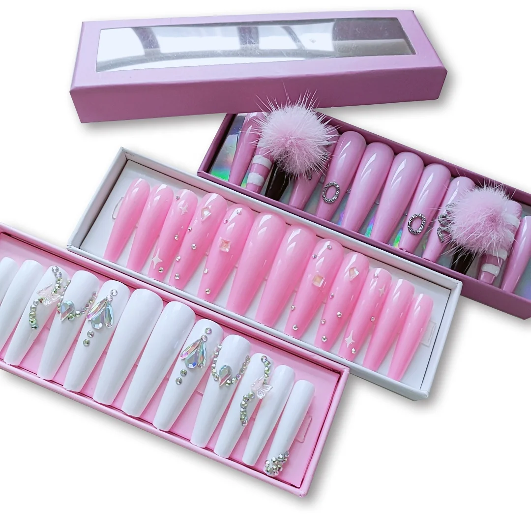 wholesale  Artificial False Nails Various Color Wholesale Custom Long Press On Nails For Women