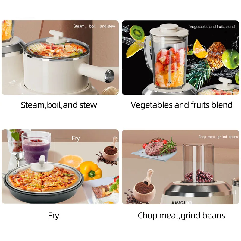 2021 Multi Function Cooking And Juicing Home 3 In 1 Breakfast Makers Machine