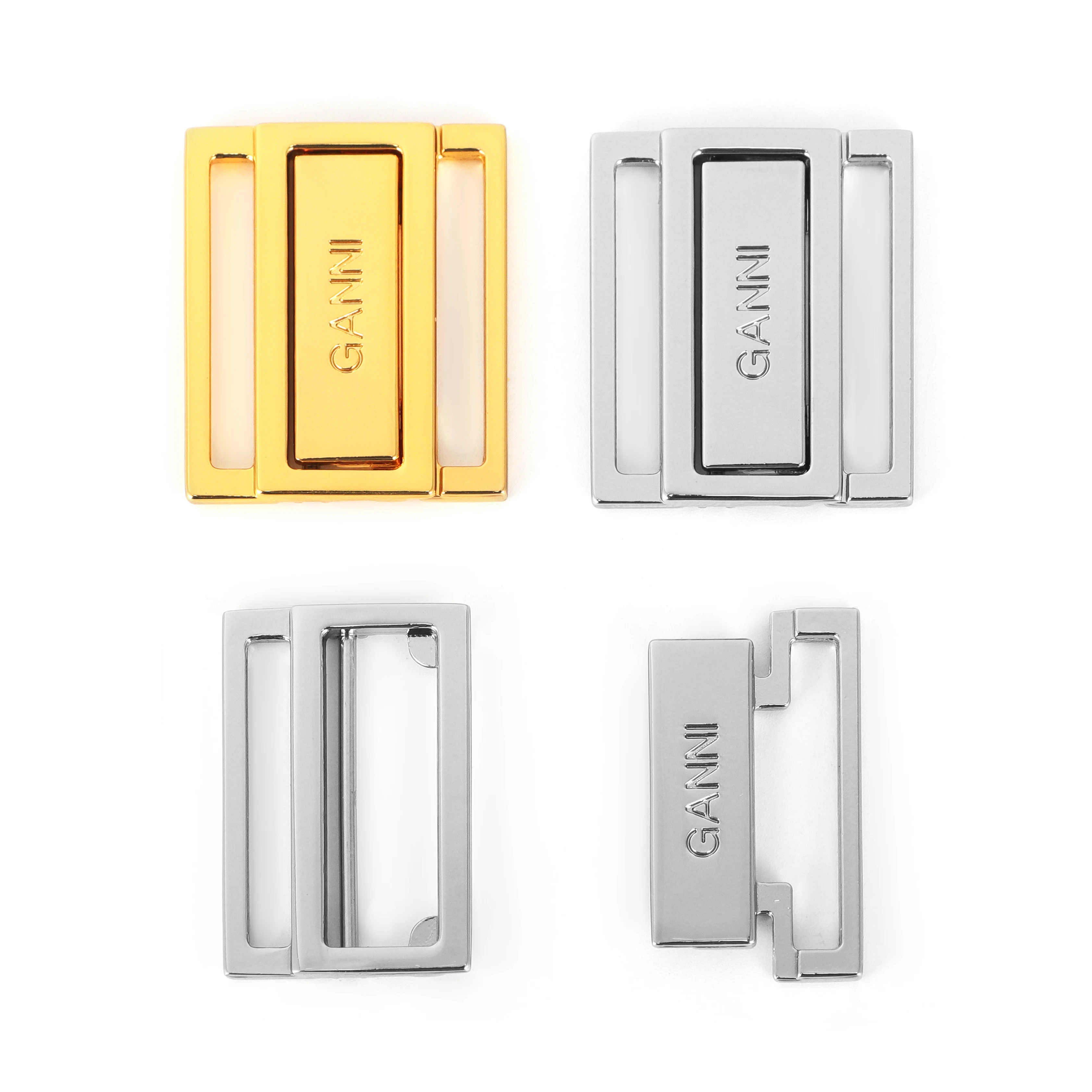 Sea Water Resistance Custom Gold Bikini Buckles Metal Magnetic Closure Buckle for Swimwear
