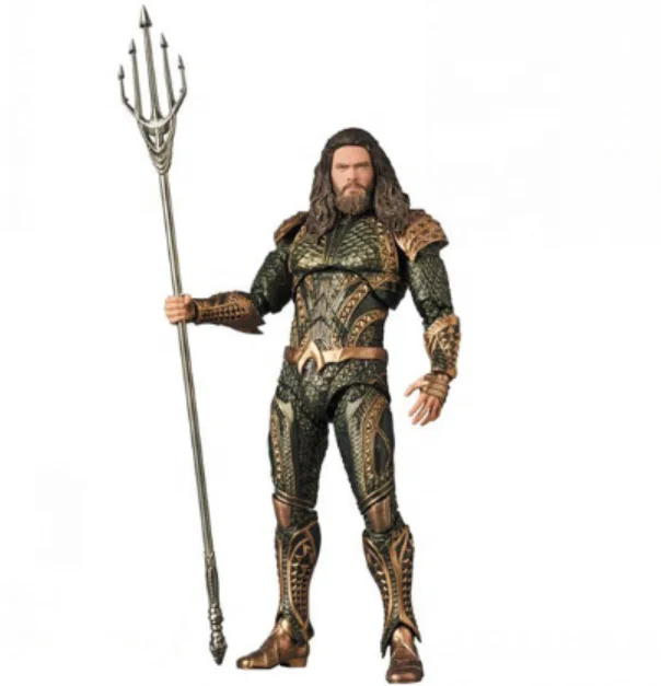 maf 061 Aquamans Atlantis Trident portable doll boxed Handmade gifts action figure gift toys Collection wholesale MAF
