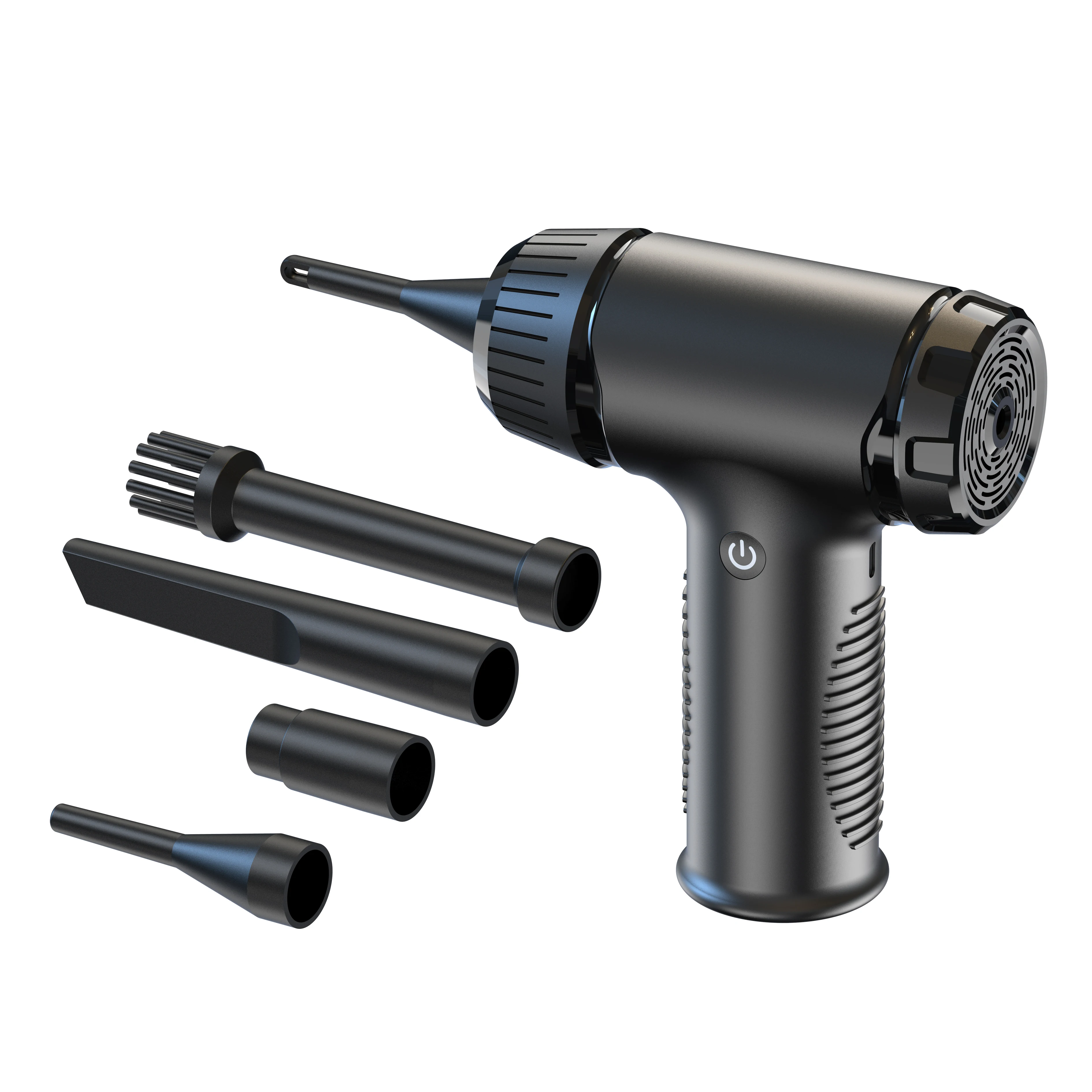 D16 Electric Air Duster Portable Air Blower with LED Light, Rechargeable Cordless Air Duster for Computer Keyboard Fast Charge