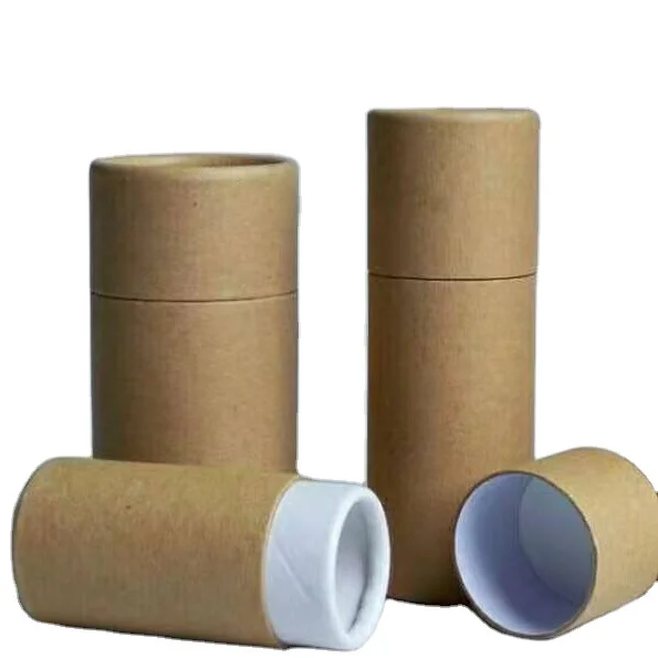 
custom Kraft cardboard push up gift paper tube for cosmetics packaging and wax paper bottle packing 