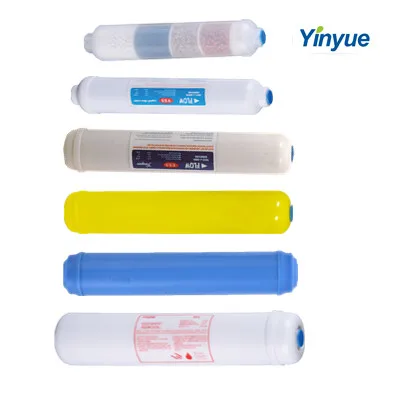 Screw and Quick Fittings Resin Alkaline Filter Mineral Water Filter T33 Post Activated Carbon Water Purifier Housing Pitcher