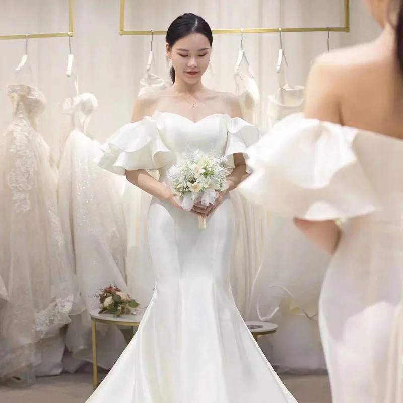 Заводская распродажа элегантные женские кружевные свадебные платья Vestido de novia encaje