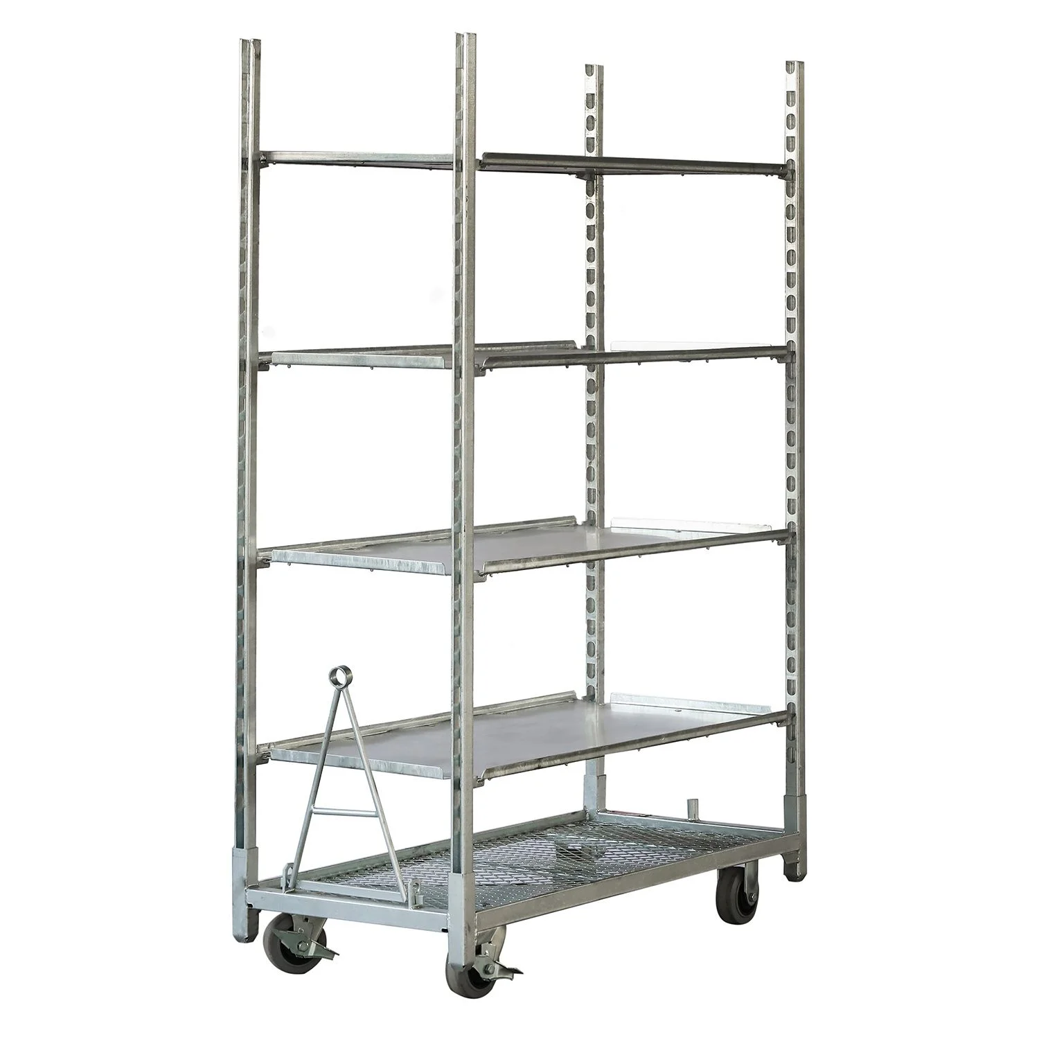 Multiple Shelf Steel Mesh Nursery Flower Greenhouse Trolley Garden Container Greenhouse Trolley Customizable
