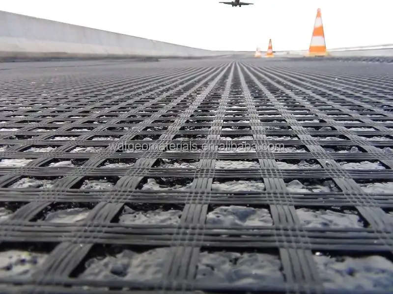 Fiberglass Geogrid Gravel Grid Ground Grid Biaxial fiberglass geogrid price asphalt grid for road construction