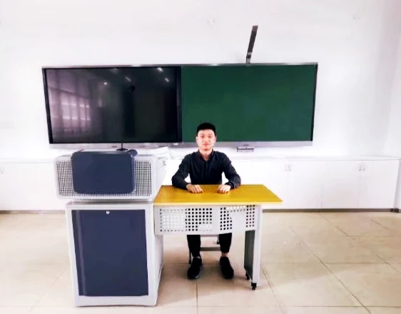 Digital Lectern/podiums For classroom lecture hall Credible Quality Advertising Digital Lectern with side computer table