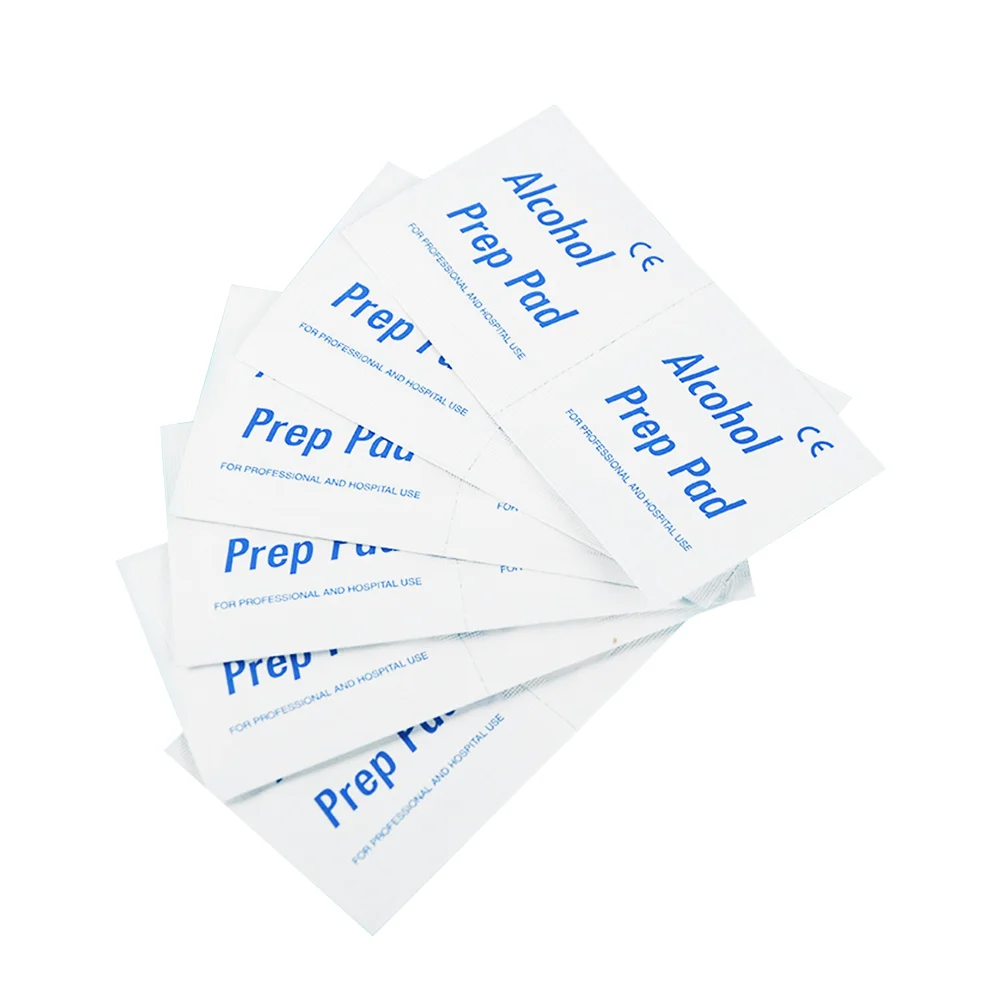CE Approved Disposable Sterile 70% Isopropyl Alcohol Prep Pads Non-Woven Alcohol Swabs